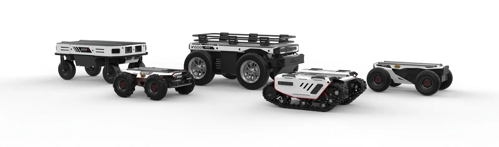 Mobile Manipulator (Bunker + Aubo I5) – zestawy cobot AgileX, widok główny